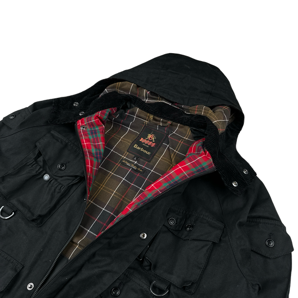 Barbour X Baracuta Multi Pocket Shotgun Pocket Cotton Wax Jacket - Large