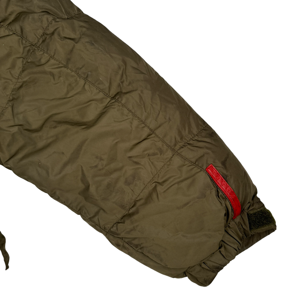 Prada Red Tab Shearling Puffer Jacket - XL