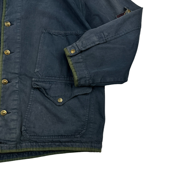 Stone Island 1987 Spellout Denim Carpenter Vintage Jacket - Large