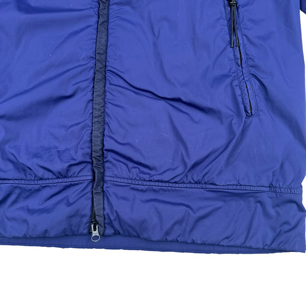 CP Company x Adidas Blue Nycra Goggle Jacket - Large