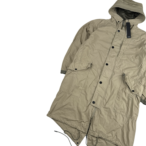 Stone Island Oil David TC Fishtail Lightweight Parka Jacket - XL