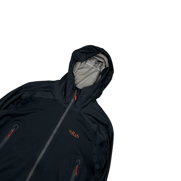 RAB Dark Grey Zipped Lightweight Soft Shell Jacket - Small