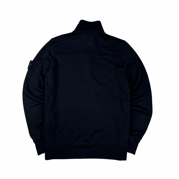 Stone Island 2017 Black Cotton Pullover Jumper - Small