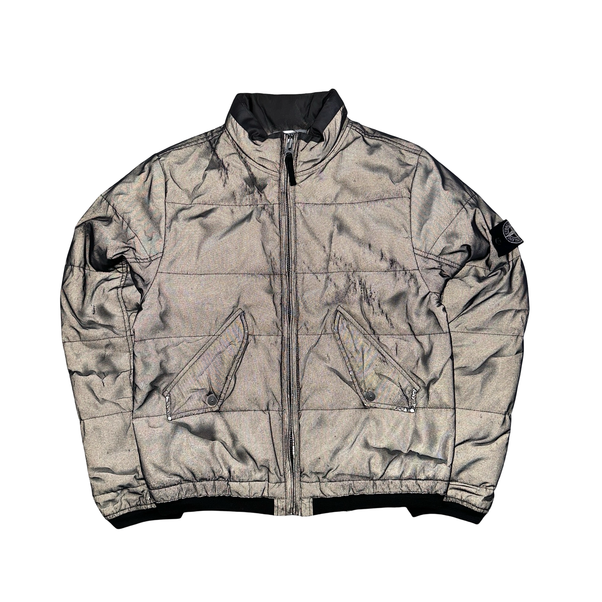 ジャケット・アウター Stone  Reflective jacket STONE ISLAND - 【ラスト1点】 Needle Punched Reflective