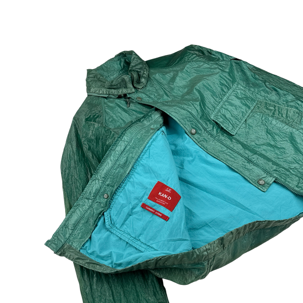 CP Company Turquoise Garment Dyed Nylon Kan D Shell Jacket - XL