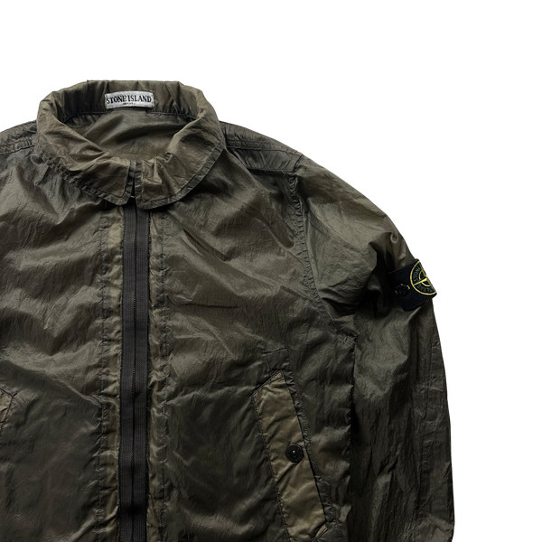 Stone Island 2006 Khaki Paul Harvey Lightweight Nylon Jacket - Large