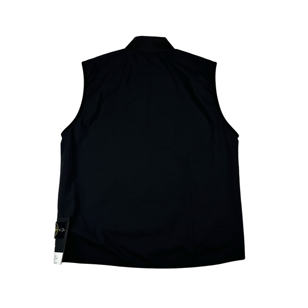 ま*っ様 STONE  PRIMALOFT vest Stone Island 2024 Black Soft Shell R Nylon Primaloft Gilet Jacket