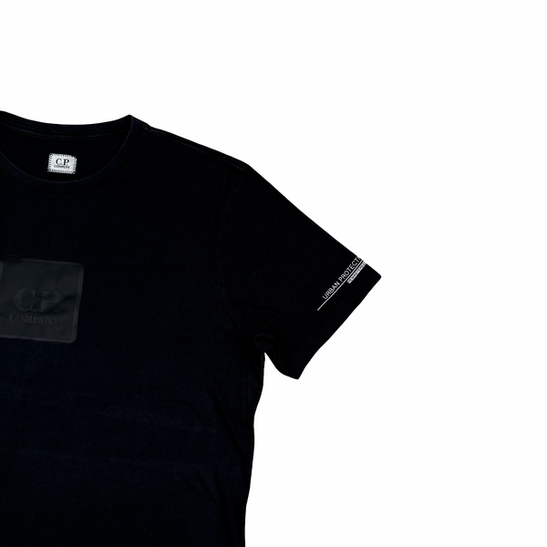 CP Company Cotton Black Spellout T Shirt - XL