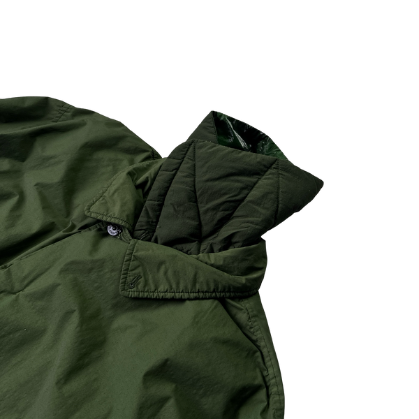 Stone Island 2022 Green Naslan Light Watro Down TC Long Jacket - XL