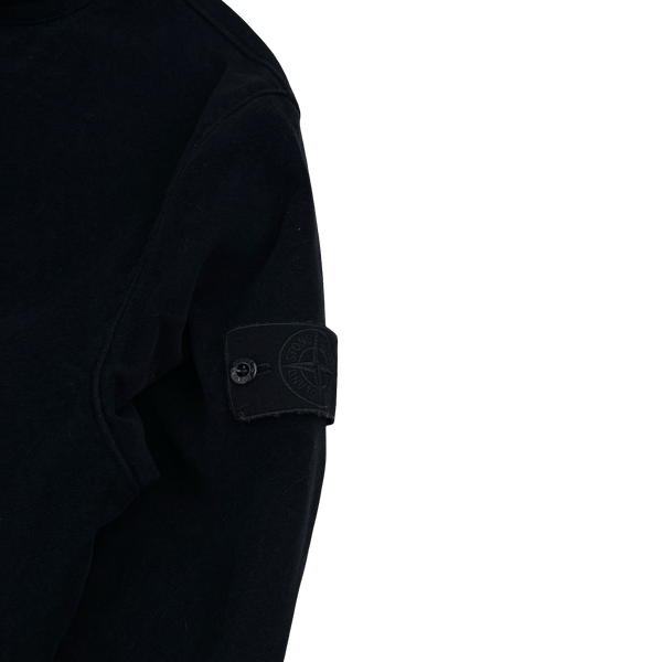 Stone Island 2021 Navy Cotton Nylon Moleskin TC Ghost Jacket - Large