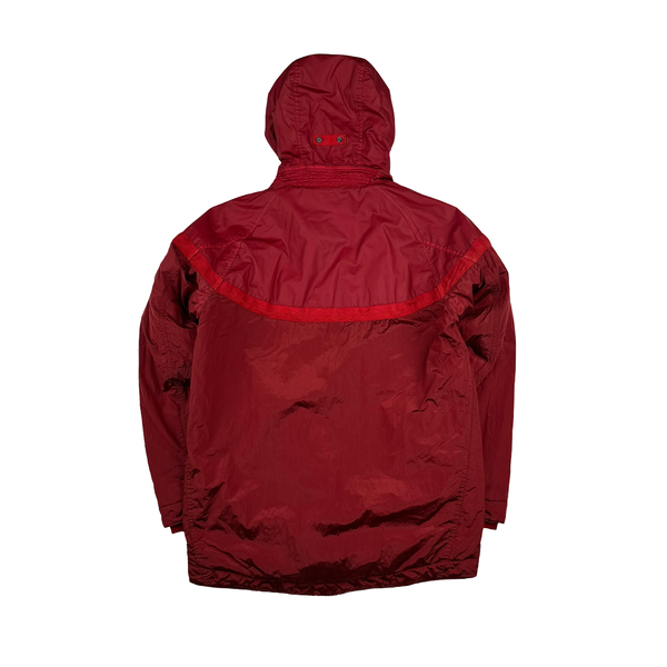 Stone Island x Nike Red Mussola Gommata Nylon Metal Jacket - Medium