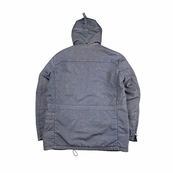 CP Company Goggle Mauve Chrome Quilted Lined Multi Pocket Jacket - 3XL
