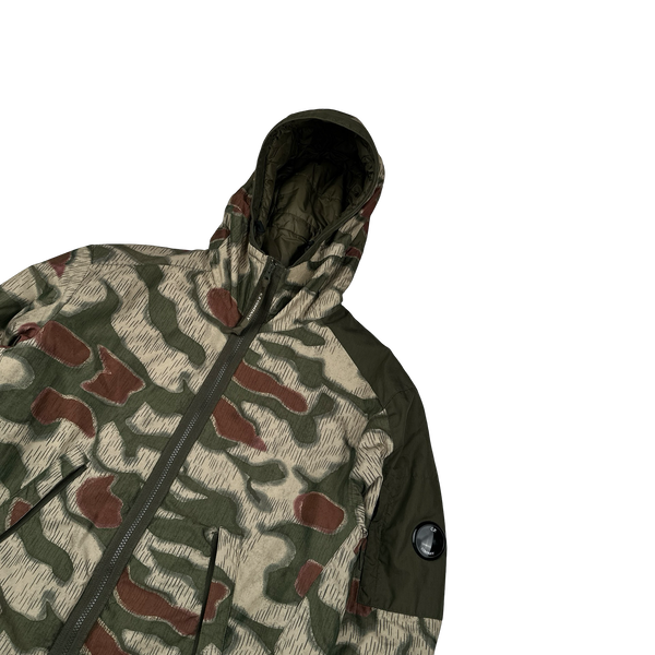 CP Company 50 Fili Woodland Camo Hooded Jacket - Large