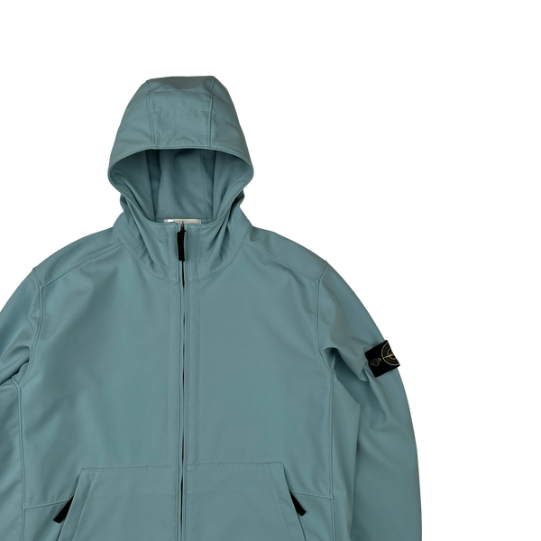 Stone Island 2017 Baby Blue Light Soft Shell R Jacket - XL