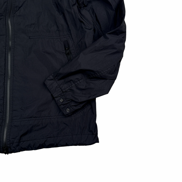 Stone Island 2023 Black Garment Dyed Crinkle Reps Jacket - Large