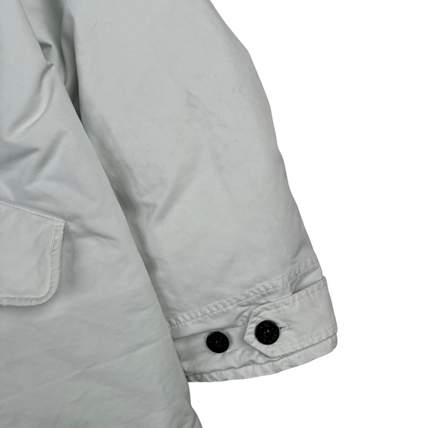 Stone Island 2022 White David TC Down Puffer Jacket - XXL