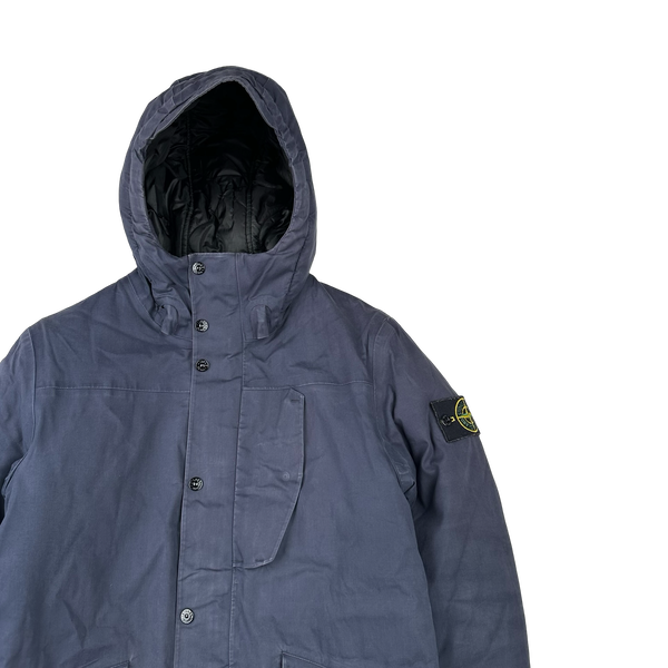 Stone Island 2013 Navy Primaloft 3L Performance Cotton Primaloft Jacket - Small