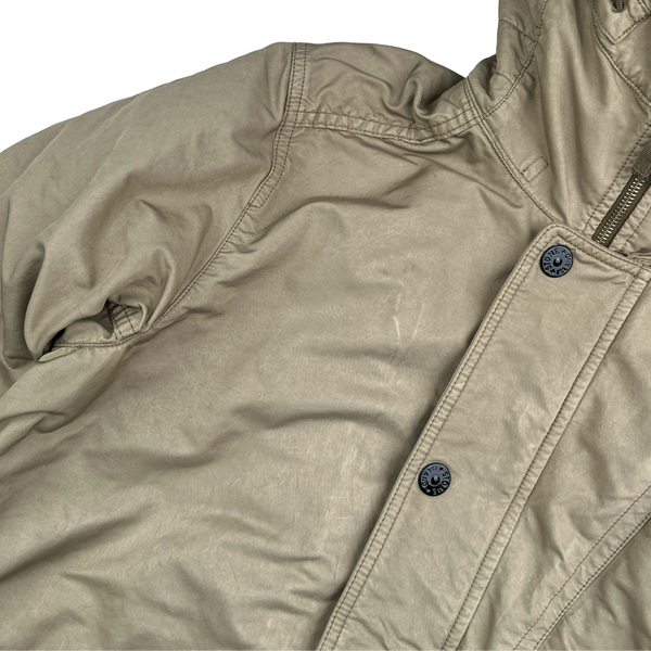 Stone Island 2013 Beige David TC Thick Lined Fishtail Duffle Jacket - Medium