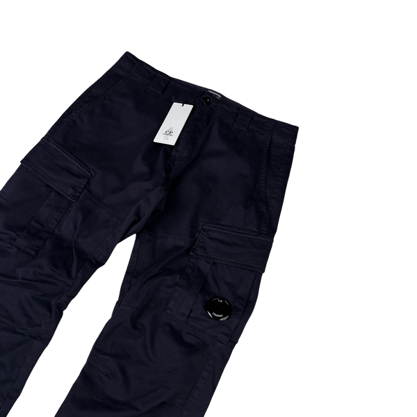 CP Company Navy Loose Fit Lens Viewer Cargos - Medium
