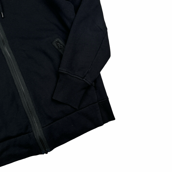 CP Company Black Cotton Goggle Hoodie - Large