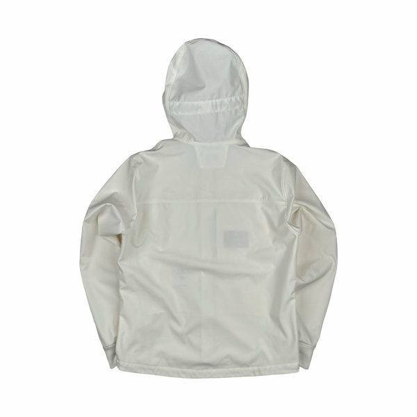 CP Company White Shell R Goggle Jacket - Large