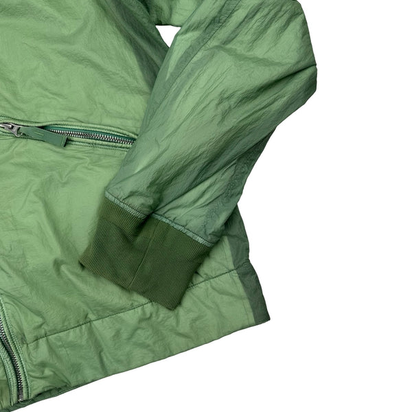Stone Island 2009 Emerald Green Hyperlight Nylon Hooded Jacket - Large