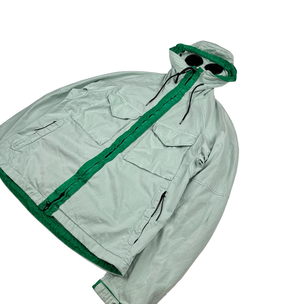 ジャケット・アウター 20ss C.P. COMPANY RASO GOGGLE JACKET CP Company Mint Green Raso-CP Zipped Goggle Jacket - Medium