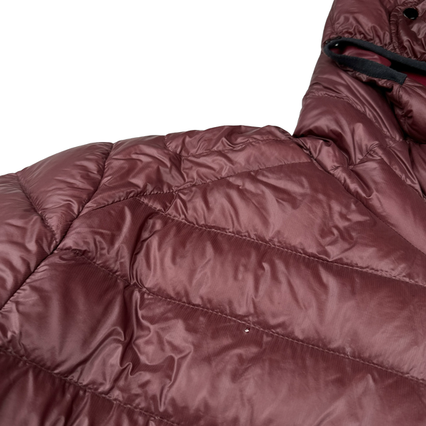 CP Company Burgundy Down Filled DD Shell Goggle Puffer Jacket - 3XL