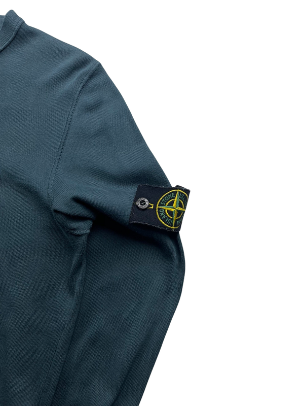 Stone Island Turquoise Light Cotton 2018 Crewneck Sweatshirt - Large
