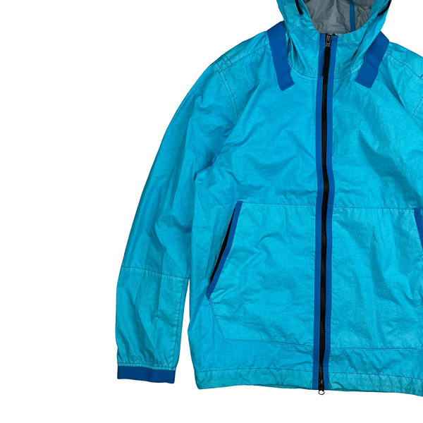 Stone Island 2021 Blue Membrana TC 3L Rain Jacket - Small