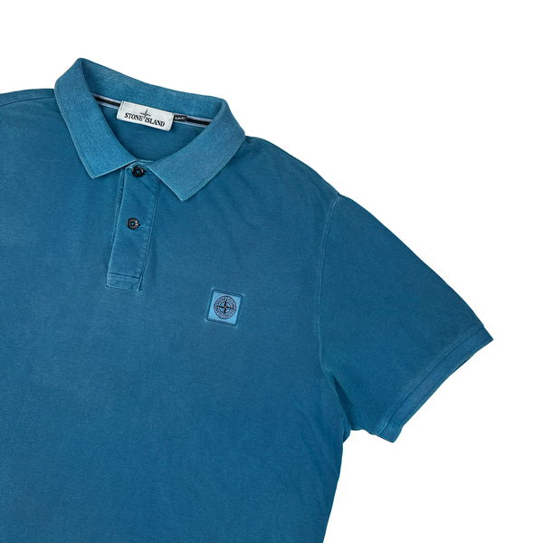 Stone Island Blue Short Sleeve Polo - 3XL
