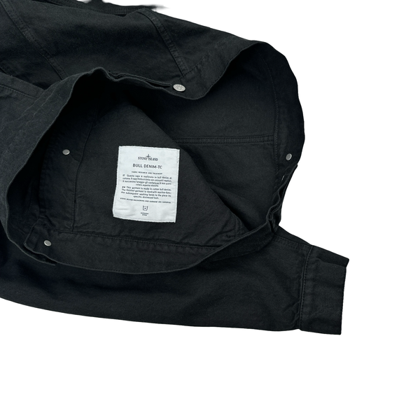 Stone Island x Supreme 2023 Black Bull Denim TC Jacket - Medium