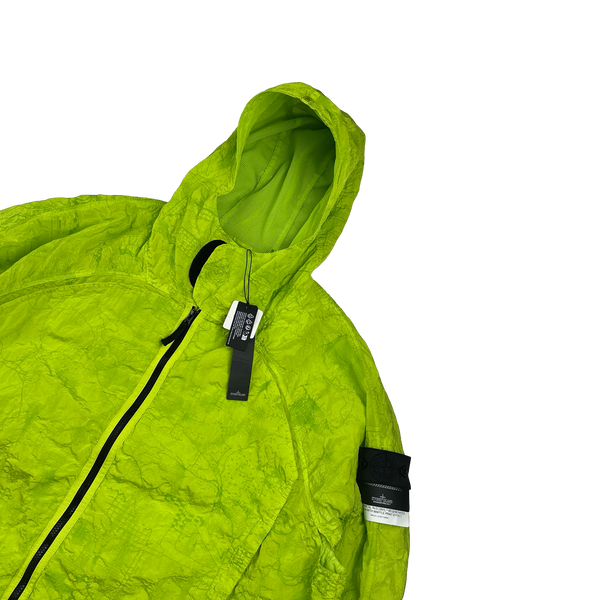 Stone Island Shadow Project 2022 Green Waffle Print Econyl Nylon Metal Jacket - XXL