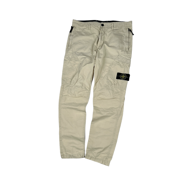 Stone Island 2018 Beige RE T Fit Cargo Trousers - Medium