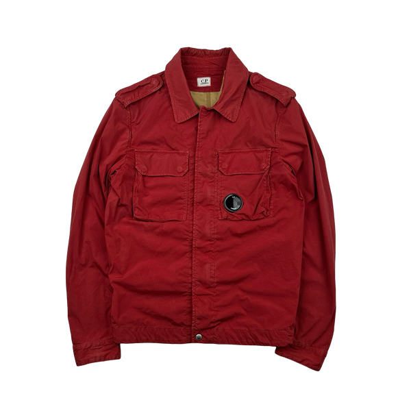 CP Company Red Lens Viewer Zipped Overshirt - Medium