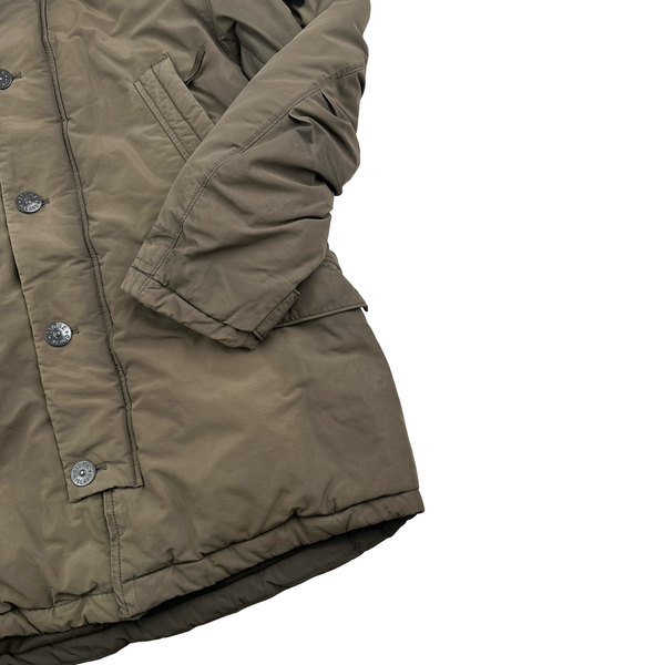 Stone Island 2014 Micro Reps Down Filled Fur Trim Parka - XL
