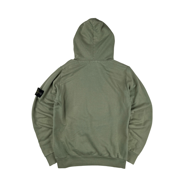 Stone island khaki hoodie hotsell