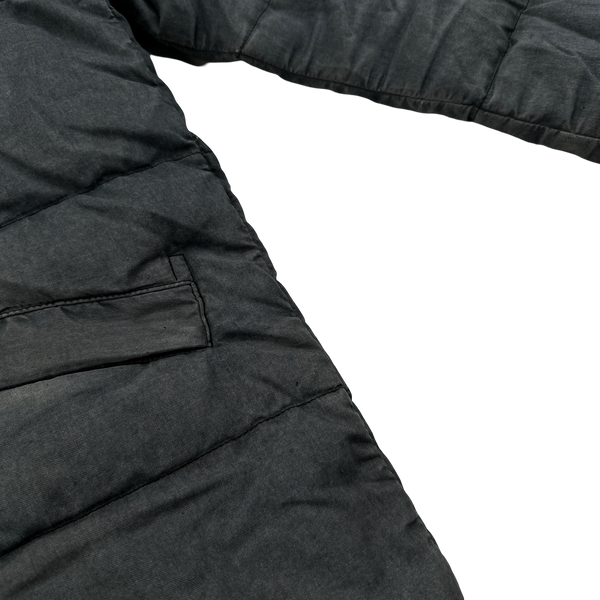 Stone Island 2018 Grey Lino Resinato Down-TC Puffer Jacket - XXL