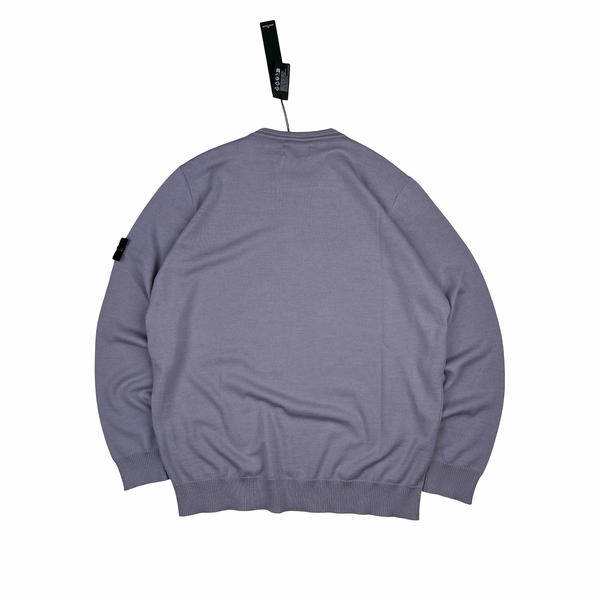 Stone Island 2023 Lavender Purple Crewneck Knit Jumper - XXL