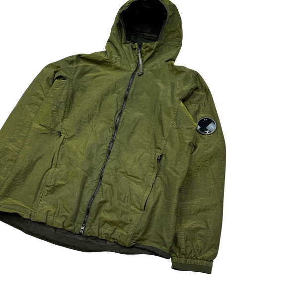 CP Company Green Prismatic Prism Hooded Jacket - Large