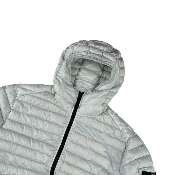 Stone Island Light Blue Loom Woven R Nylon Down TC Puffer XL Mat's