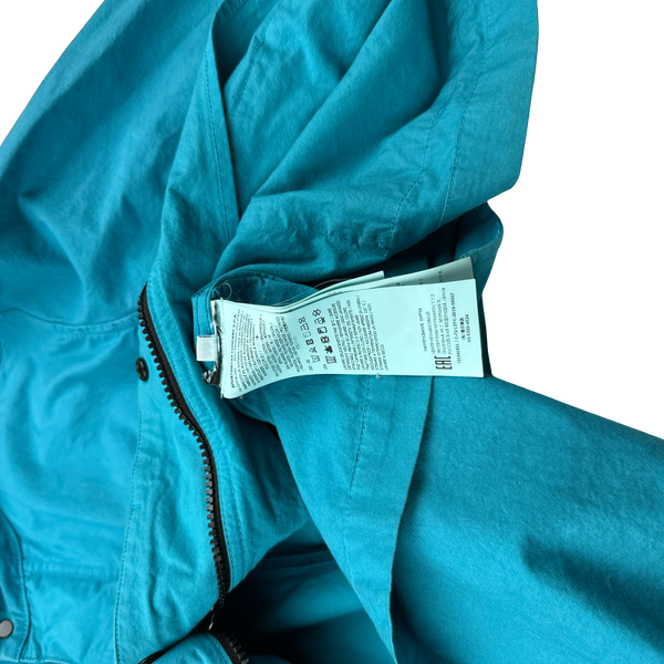 Stone Island 2020 Blue Cotton Cordura Centre Badge Field Jacket - Medium