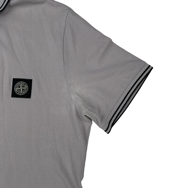 Stone Island Light Purple Short Sleeved Polo Top - XL