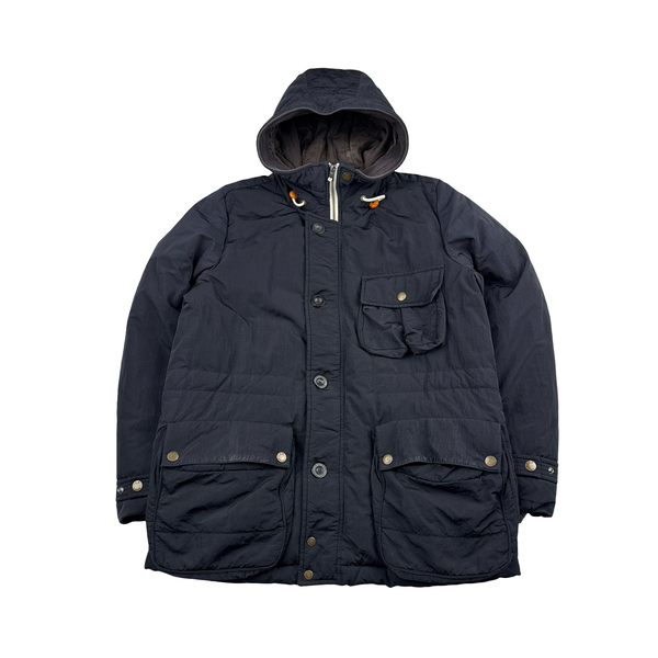 CP Company 2010 Black Chrome Down Filled Puffer Jacket - Medium