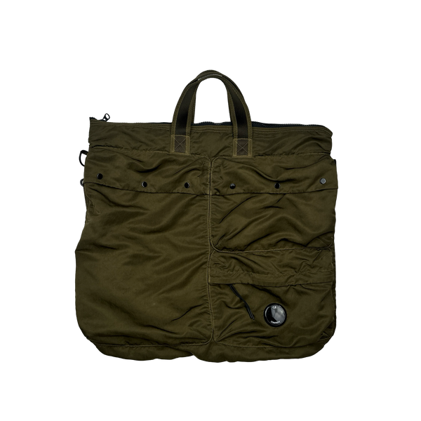 CP Company Khaki Nylon Satchel Tote Bag