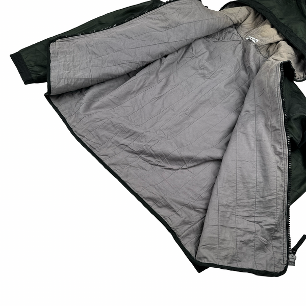 Stone Island Green 2002 Vintage Cotton Lined Monofilament Mesh Jacket - Large