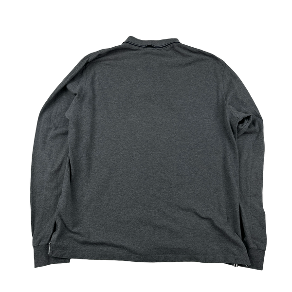 Stone Island Charcoal Long Sleeved Polo Shirt - XXL