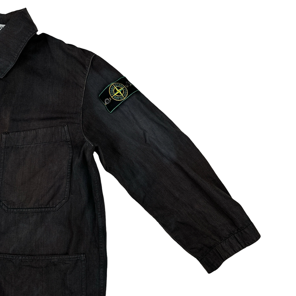 Stone Island 1999 Vintage Cotton Collared Jacket - Medium