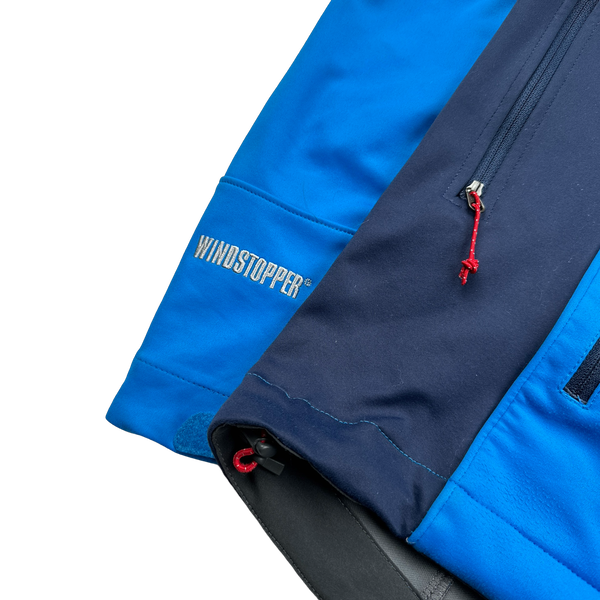 North Face Blue Windstopper Summit Series Waterproof Shell Jacket - Small