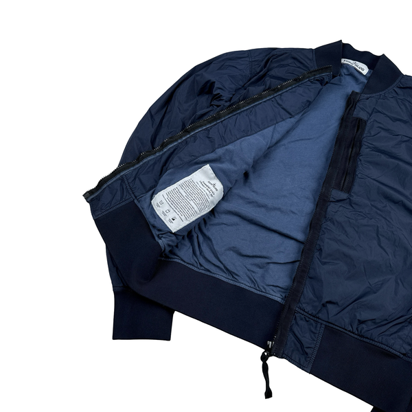 Stone Island 2017 Navy Garment Dyed Crinkle Reps Jacket - Medium